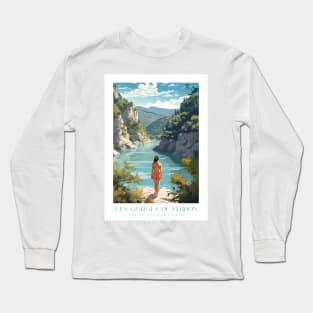 Les Gorges du Verdon - poster - Affiche Long Sleeve T-Shirt